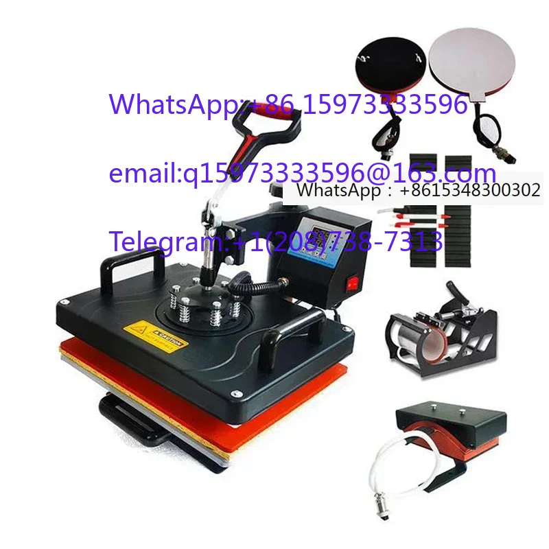 6 in 1 복합 열 프레스 전사기 가정용 상업용 승화 - Commercial Printing Press Machine 리뷰 및 가격