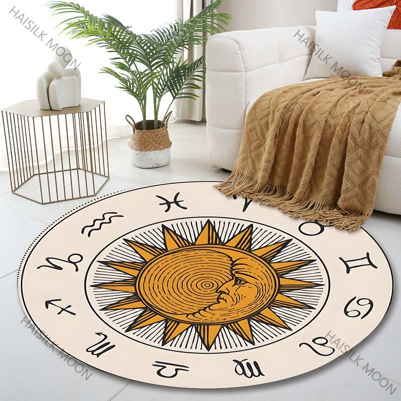 1PC 태양 주변 별자리 이미지 프린트 원형 카펫 (거 - Commercial Printing Images 리뷰 및 가격