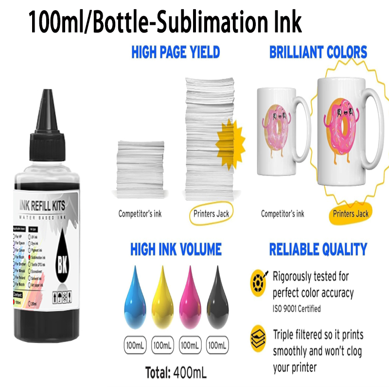 100ml 승화 잉크 4색/세트 엡손 모든 프린터용 E - Sublimation Ink 100Ml 리뷰 및 가격